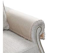 MINJIATEX Couch arm Covers,Non-Slip lace Sofa arm Covers Set of 2 Washable Sofa armrests Covers for Living Room Recliner Chair arm Cover Protectors for Leather Sofa armrest slipcover (MYS-Beige)