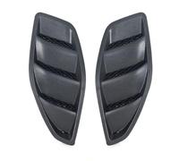 MINJKL Car Bonnet Vents Cover 2PCS Car Engine Hood Dome Louvers Air Inlet Vents Bezel Sticker Compatible With Jeep For Wrangler JK 2007-2017