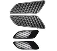 MINJKL Car Bonnet Vents Cover Vehi ngine Hood Air Intake Vent Louvers Air Scoop Bonnet Decoration Compatible With BMW For 1 2 3 4 5 6 7 Series(Set)
