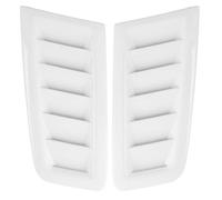 MINJKL Car Bonnet Vents Cover Vehi ront Bonnet Vent Air Vents Engine Hood Car Exterior Decoration Parts Compatible With For Focus MK2(White)