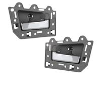 MINJKL Door handrail Decoration Auto Interior Door Handle Compatible with Jeep for Grand for Cherokee 2005 2006 2007 2008 2009 1JV471J3AA 5HR421J3AK 5HR411J3AK(2xChrome Rear)