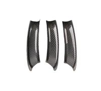 MINJKL Door handrail Decoration Engine Air Filter Pollen Cabin Filter with Activated Carbon Compatible with Golf for MK7 2013 2014 2015 2016 2017 2018 2019 2020(Carbon Fiber-3pcs)