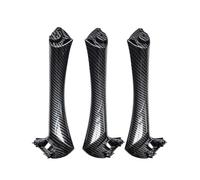 MINJKL Door handrail Decoration Interior Door Handle Cover Carbon Fiber Look Replacement Compatible with BMW 3 Series E90 E91 2004 2005 2006 2007 2008 2009 2010 2011 2012(LHD Inside Set)
