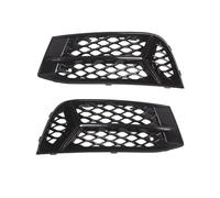 MINJKL Fog Light Grilles Compatible With A3 2017 2018 2019 2020 Front Bumper Fog Light Grille Fog Lamp Cover Trim Glossy Black 8V5807681AA 8V5807682AA