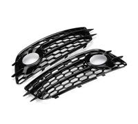 MINJKL Fog Light Grilles Compatible With A4 For SLine B8 S4 2008 2009 2010 2011 2012 Front Bumper Fog Light Lamp Grill Cover Mesh Grille 8K0807681C 8K0807682C(Black)