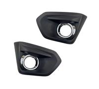 MINJKL Fog Light Grilles Compatible With Subaru For Impreza 2012 2013 2014 Car Front Fog Light Cap Hood Bezel Lamp Frame Cover Fog Light Chrome Trim 57731FJ030(Chrome Black)