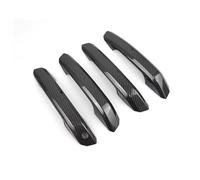 MINJKL Handle Shell Compatible with for A4 B9 A5 2017-2019 Car Accessories Exterior Door Handle Doors Bowl Cover Trim LHD Carbon Texture Bright Black