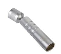 MINJKL Spark Plug Removal Tool Vehicle with Magnetic Thin for Wall Universal Joint for Spark Plug Spanner 12 Angle Flexible Socket Wrench Car Repair Tool(14mm)