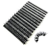 ////Mink Eyelashes 280 Bundles Natural Eyelash extension 3D Russia Volume Individual Eyelash Cluster Makeup Tools Lashes(-D Curl-0.07MM-MIX)