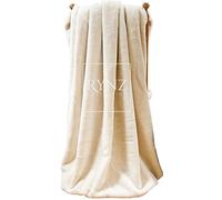 Mink Faux Fur Throw 8 Colours, Large & Xtra Large 2-3 Seater Sofa/Bed Blanket (Large (150x200cm), Cream)