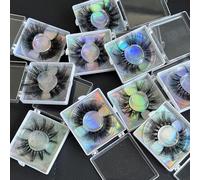 Mink Lashes Wholesale Randomized 22-25MM Real Mink EyeLashes Ninglash 10 Pack 3D False Eyelashes Bulk Gifts for Women Dramatic Thick HandMade Full Strip Lashes Crueltyl Free Fluffy Lash