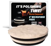 Mink Metal Clarity Compound, Microfibre Final Finishing Pad, 150mm Hook & Loop Pad For Fast Finish Glossing (2-Pack).