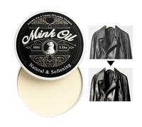 Mink Oil Leather Boots - Leather Conditioner for Repairing | Wax with Paste Moisturizing, Soften Restore Boots, Bags Jackets Furniture for Shoes Accessories