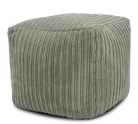(Mink) Square Cord Footstool Pouffe Ottoman Foot Rest