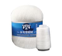 Mink Wool Yarn - Premium Warm Hand Sewing Fibre, Soft Cashmere Blend | Thick Knitting Thread Suitable for Crocheting, Hat Sweater Blanket Sock Making, Home Crafting, DIY Textile Projects, Durable