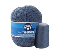 Mink Wool Yarn - Soft 80% Rabbit Velvet | DIY Knitting Weaving Yarns - Durable Wear-Resistant Craft Yarns for Christmas Halloween Birthday Projects - Long Hair Medium Thickness Yarn Ball