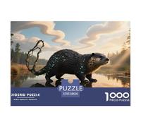 Mink1000Pieces JigsawPuzzleswildlife ForAdults Colourful Brainteasing Age12+byth Challenging The Impossible Difficult Game Fun, Challenging 38x26cm/1000pcs
