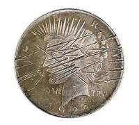 MINKATE Antique Crafts 1922 American Statue of Liberty Double sided Head Scratched Commemorative Silver Dollar-default