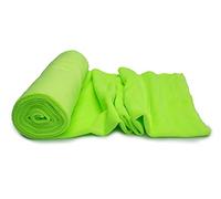 Minkee Winky Fleece Plain Fabric, Plush, 50 x 160 cm (Neon Lime)