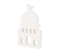 MinkeyBear Ramadans Festival Supply Ornament Beautiful Wooden Islamics Mosque For Mosque Decors