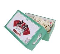 minkissy 1 Box Mini Portable Mahjong Set for Travel Dorm Rooms Space Saving Compact Tiles for Small Spaces Sturdy Design for Authentic Experience for Home Use and Leisure