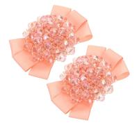 minkissy 1 Pair Elegant Rhinestone Bow Shoe Clips Removable Decorative Buckle for Wedding Shoes High Heels Casual Footwear Versatile Charms for Bags Hats Hair Accessories