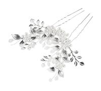 minkissy 1 Pair Leaf Style Rhinestone Bride Hair Comb Elegant Bridal Hairpiece for Weddings Versatile Accessory for Various Themes Aesthetic and Practical Design for Special Occasions