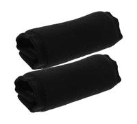minkissy 1 Pair Walker Handle Gloves Universal Design Hand Cushion Pads for Elderly Antislip Cane Handle Grips Padded Grip Covers Black