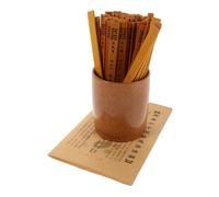 minkissy 1 Set Bamboo Fortune Sticks for Accurate Divination Complete I Ching Tool with Hexagrams Book Picture Spiritual Guidance for Beginners Enthusiasts Elegant Educational Decor