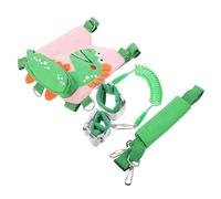 minkissy 1 Set Cartoon Design Harness with Lost Leash for Breathable Safety Strap for Outdoor Use Pink Dinosaur Design Easy to Wear Flexible and Reliable Connection