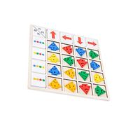 minkissy 1 Set Color Recognition Educational Cognitive Development Board Game for Enhance Direction Skills Color Awareness Montessori Learning Tool for Ages