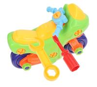 minkissy 1 Set Colorful Take Apart Motorcycle Educational Plastic Building Vehicle for Safe Encourages Curiosity Confidence for Creative Play Random Color