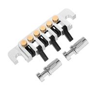 minkissy 1 Set Creative Metal Guitar Tailpiece Durable Fixed String Bridge for Electric Guitars Easy Installation Practical Accessory for Es Models