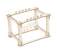 minkissy 1 Set DIY Newton's Cradle Balance Balls Educational Physics Experiment Material for Science Assembly Kit for Homework and Classroom Use Compact and Portable Design