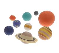 minkissy 1 Set Educational Planet Model Solar System Figures for Astronomy Enthusiasts Safe Vinyl Material for Learning and Play for Classroom Parties and Cognitive Development
