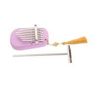 minkissy 1 Set Key Kalimba Thumb Piano Portable Finger Piano for Beginners Stylish Purple Easy to Play Musical Instrument for Travel and Outdoor Use