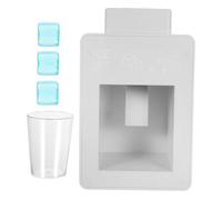minkissy 1 Set Kitchen Playset Ice Maker with Ice Cubes Friendly Kitchen Appliance for Role Play Games Miniature Dollhouse Accessories