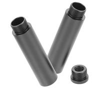 minkissy 1 Set Microphone Stand Extension Rod Set Durable Extension Tube with Adapter for Enhanced Flexibility and Range of Motion Compatible with Various Mic Desk Stands and Boom Arms