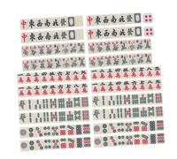 minkissy 1 Set Mini Portable Mahjong Set Travel Friendly Traditional Chinese Game with Dice for Family Gatherings Beachside Fun and Leisure Entertainment