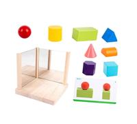 minkissy 1 Set Mirrored Building Blocks Educational Spatial Structure for Enhances Imagination Fine Motor Skills Logical Thinking Safe Design for Birthdays Festivals