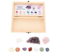minkissy 1 Set Natural Crystal Specimen with Box Raw Chakra Quartz Stones for Geology Classrooms DIY Projects and Unique Enhances Positive Energy and Mineral Collecting