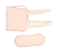 minkissy 1 Set Reusable Castor Oil Neck Wrap Waist Pack Convenient Hot Compress for Neck and Waist Relief Kit with Button Closure Khaki for Relaxation and Wellness
