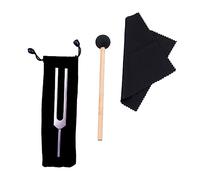 minkissy 1 Set Tuning Fork with Hammer Aluminum Alloy Acoustic Experiment Tool for Guitar Testing Essential Music Accessory for Musicians and Sound Therapy