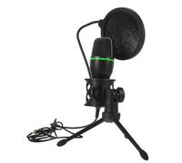 minkissy 1 Set USB Gaming Microphone Set Black Condenser Microphone for Desktop Laptop Noise Reducing High Sensitivity for Streaming Live Broadcasts and Lectures
