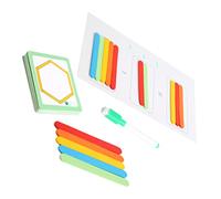 minkissy 1 Set Wooden Counting Sticks for Early Education for Math Learning Enhances Imagination Logical Thinking Montessori Game for Boys