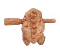 minkissy 1 Set Wooden Frog Croaking Percussion Instrument of Music for Playtime and Musical Education Fun Frog Shaped Design for Home Decor and Learning