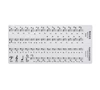 minkissy 1 Sheet Piano Keyboard Stickers Teaching Decals for Key Keyboards Smooth Surface Easy to Apply Remove No Residue Durable Wear Resistant Piano Stickers