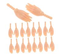 minkissy 10 Pairs Realistic Doll Hand Accessories Plastic Jointed Doll Hands with Vivid Gestures Soft Touch for Tiny