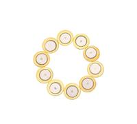 minkissy 10 Pcs 29mm Diameter Copper Piezo Disc Pickups with Film Gasket for Drums and Acoustic Guitars, Compatible with Microphones and Stomp Boxes