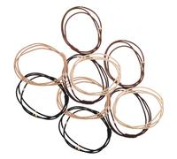 minkissy 10 Pcs Beaded Hair Ties Elastic Ponytail Bands High Stretch Hair Elastics for Women Girls Daily Use